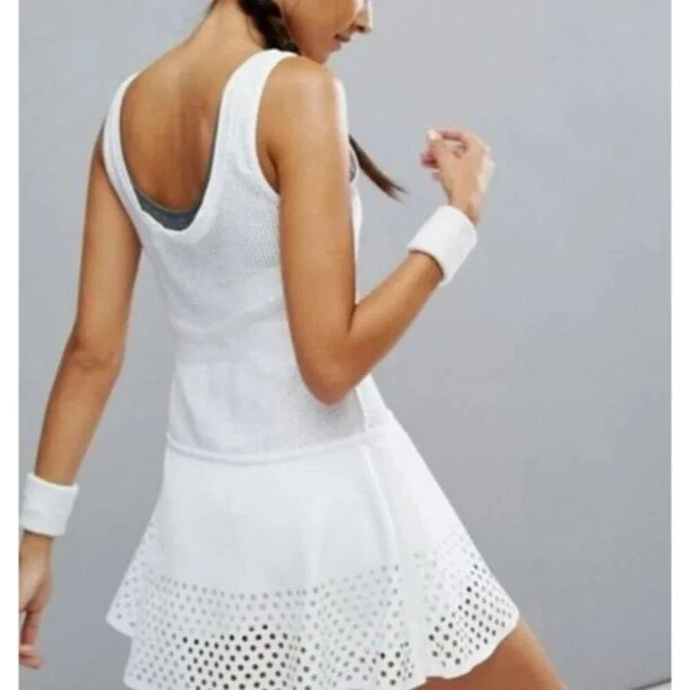 Adidas X Stella McCartney Barricade White Tennis Dress No Shorts Size Small - Picture 8 of 16